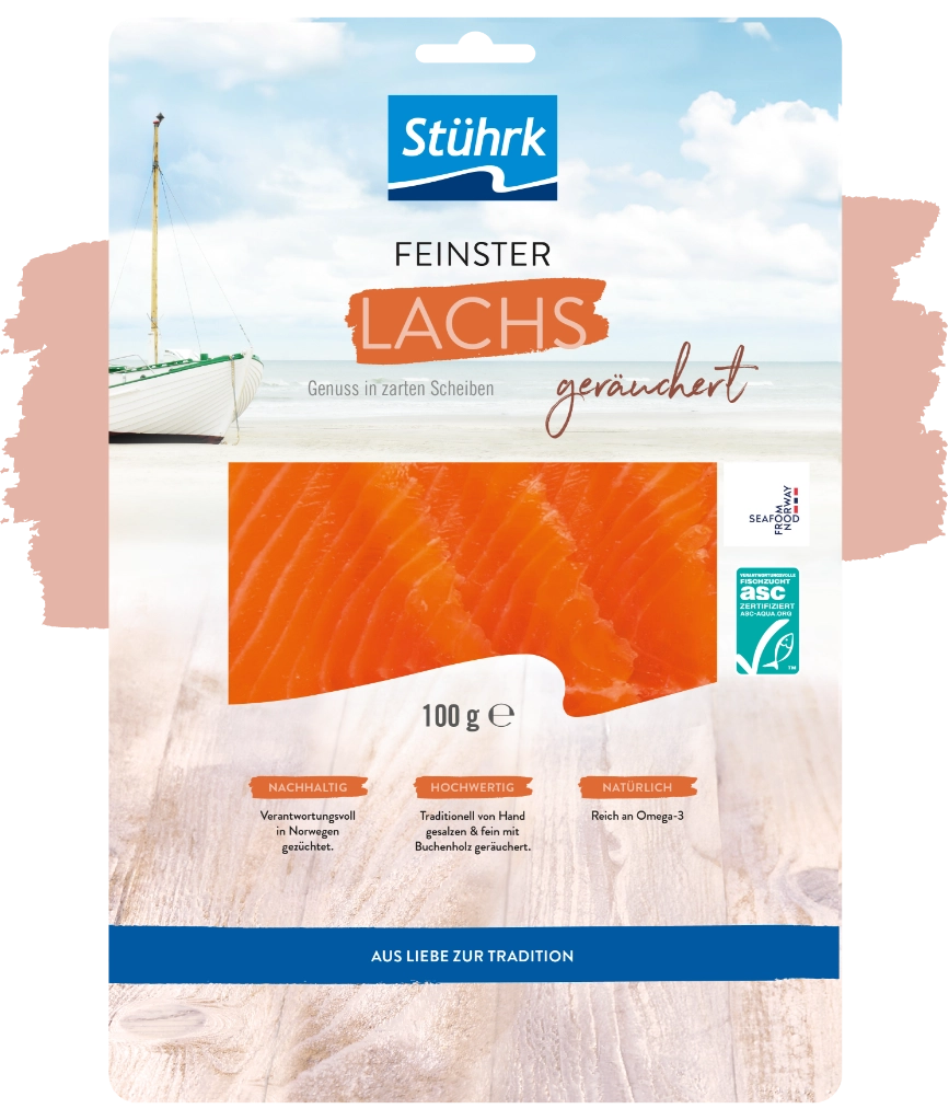 Produkte: Lachs und Forelle - Feinster Lachs, geräuchert