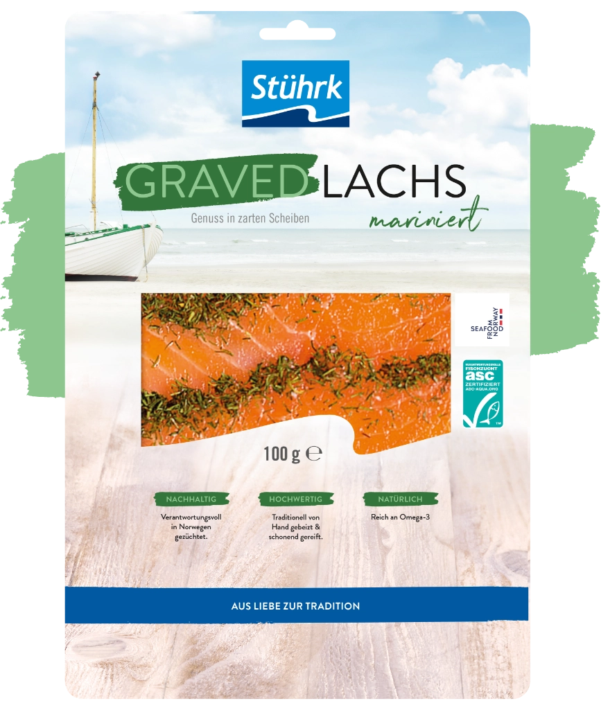 Produkte: Lachs und Forelle - Graved Lachs, mariniert